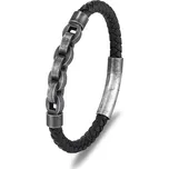 B-TOP Vintage náramek pro motorkáře Chain - černý