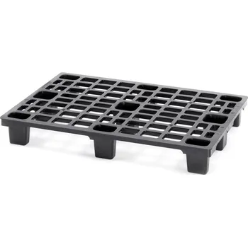 paleta ESD lehké palety bez bezpečnostního okraje 120 x 80 x 15 cm - Dopravní černá - materiál: ESD PP - ESD LP 1208 OS