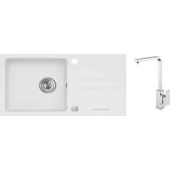 Kuchyňský dřez Alveus Galapagos 30 BÍLÁ Set - různé typy baterií Dřez / Set: Set, Baterie: Set Reno