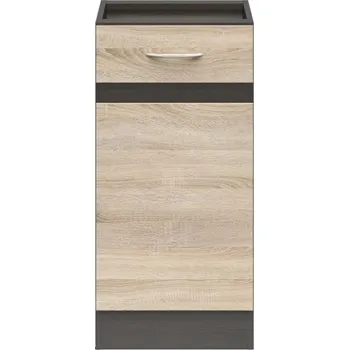 Kuchyňská skříňka Junona Line skříňka BBL D1D/40/82 L, wenge/dub sonoma