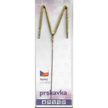 Dortová svíčka Drutep Prskavka zlatá - M