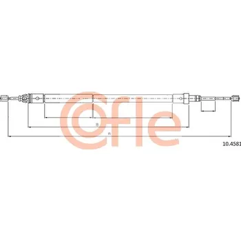 Auto-moto Tažné lanko, parkovací brzda COFLE 92.10.4581