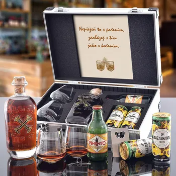 Dárkový potravinový koš Darkový Kufr Bumbu