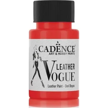 Speciální výtvarná barva Barva na kůži Leather Vogue, 50 ml - červená