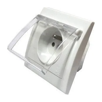 Elektrická zásuvka Zásuvka 230V/10A IP44 pod omítku PRAKTIK 4FN 150 71.901 bílá