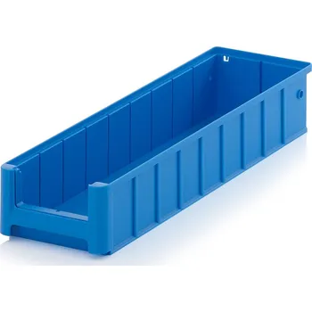 Regálové a skladové přepravky 50 x 15,6 x 9 cm - Nebeská modrá - materiál: PP - RK 51509