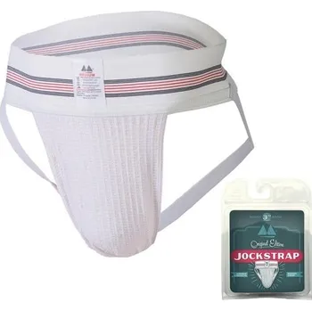 Pánské erotické prádlo Jocksy MM Jockstrap 3″ bílé S, pánské jocksy s širokou gumou