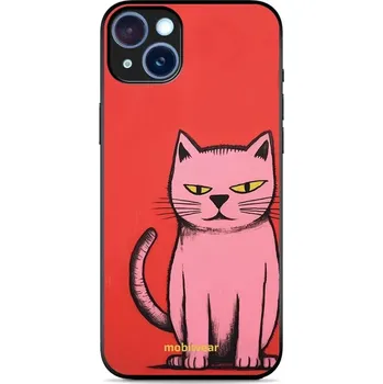 Pouzdro na mobilní telefon Lesklý kryt Mobiwear Glossy - Apple iPhone 15 Plus - G054G Kocourek (Prémiové lesklé pouzdro, obal, kryt Mobiwear Glossy na mobil Apple iPhone 15 Plus - G054G Kocourek, materiál Plast + TPU silikon - krytí po všech stranách, neošoupatelný potisk, tenké)