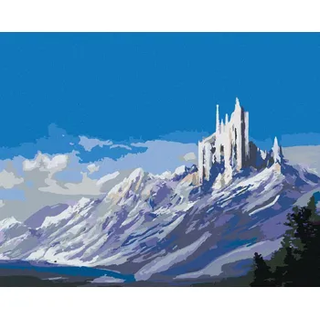 Diamondi Diamantové malování - ZÁMEK V HORÁCH Rozměr: 40x50 cm, Rámování: bez rámu a bez vypnutí plátna