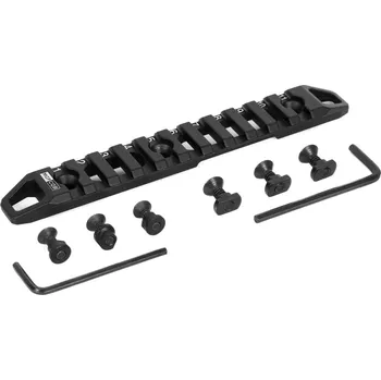 A.C.M. MGPCQB RIS lišta pro KeyMod i M-LOK předpažbí - 11 slotů, černá