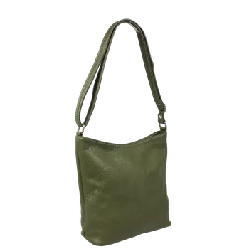 Kabelka NovaKabelka.cz Kožená italská crossbody kabelka Ebe Verde