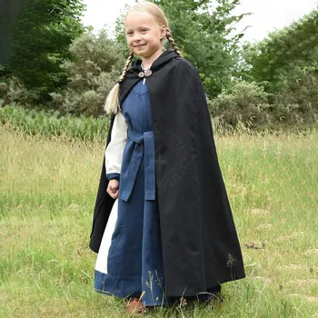 Battle Merchant Středověký dětský plášť Paul, černá