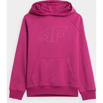 Chlapecká mikina 4F 4FJAW23TSWSF638 DARK PINK Dětská mikina EU 164