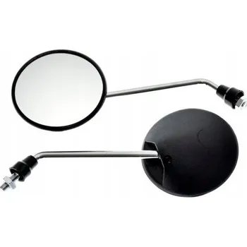 Zrcátko pro motocykl zrcátka zpětné kulatá skútr moto MZ - závit M10 x1,5 mm P+P