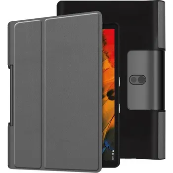 Pouzdro na tablet VSECHNONAMOBIL 29220 LEATHER zaklapovací obal Lenovo Yoga Smart Tab 10 šedý