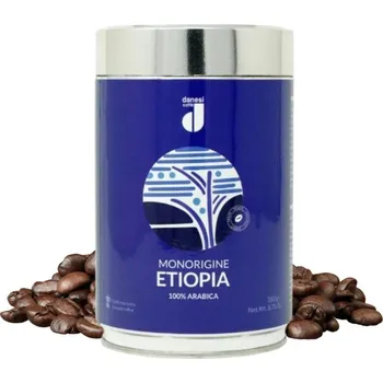 Káva Danesi caffe Etiopia Monorigine zrnková káva dóza 250g