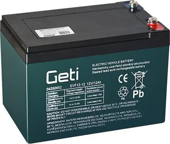 Trakční baterie Geti 04250662 baterie olověná pro elektromotory 12 V 12 Ah