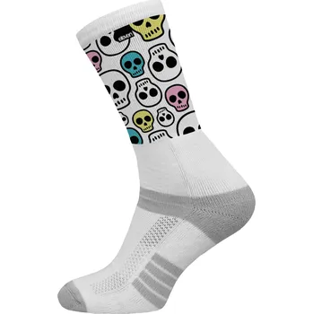 Dámské ponožky Ponožky Eleven Suba Cute Skulls White Velikost: L (42-44)