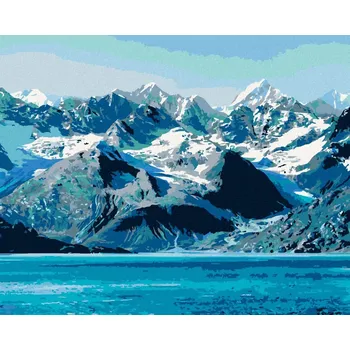 Hračka Diamondi Diamantové malování - NÁRODNÍ PARK GLACIER BAY Rozměr: 40x50 cm, Rámování: bez rámu a bez vypnutí plátna