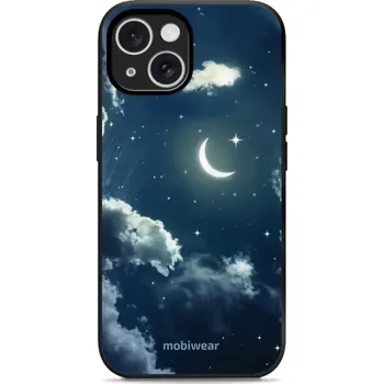 Pouzdro na mobilní telefon Lesklý kryt Mobiwear Glossy - Apple iPhone 15 - G048G - Noční obloha (Prémiové lesklé pouzdro, obal, kryt Mobiwear Glossy na mobil Apple iPhone 15 - G048G - Noční obloha, materiál Plast + TPU silikon - krytí po všech stranách, neošoupatelný potisk, tenké)