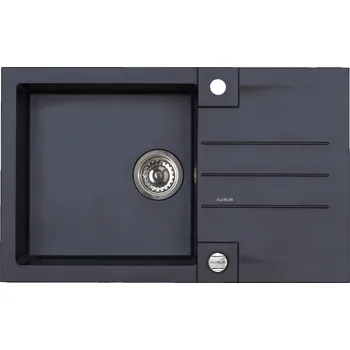 Granitový dřez Alveus ROCK 130 ČERNÁ Set - různé typy baterií Dřez / Set: Dřez, Baterie: Bez baterie