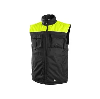 Pánská vesta SEATTLE zimní vesta černo-žlutá Velikost: XL