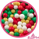 SweetArt cukrové perly Golden Christmas mix 7 mm (1 kg)