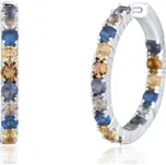 Stříbrné náušnice se zirkony JVD SVLE1893X75CO00