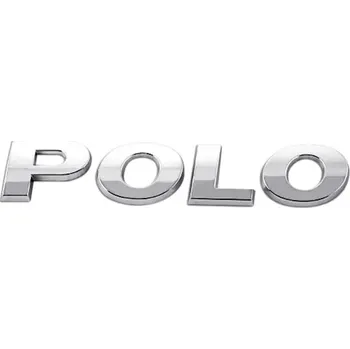Znak automobilu Nápis na kapotu POLO chrom - samolepící