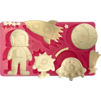 Forma na pečení Cesil Silikonová forma Vesmír, 5,2 - 9,5 cm