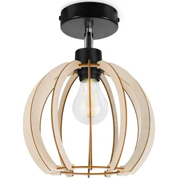 Bodové svítidlo Bodové svítidlo Timber 9, 1x dřevěné stínítko, kp