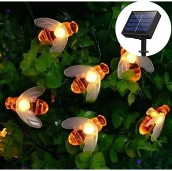 Venkovní osvětlení Aerbes Solární světelný řetěz 30 LED Včelky RGB