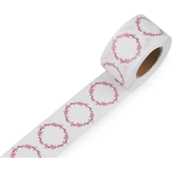 samolepka Papírové samolepky Ø38 mm k popisu