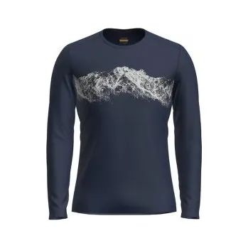 Icebreaker Merino 200 Oasis LS Crewe Men Midnight Navy modrá XL