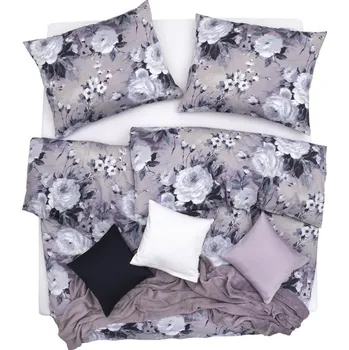 Bytový textil SCANquilt povlečení SATÉN DESIGN stella lilašedá 140 x 200/70 x 90 cm