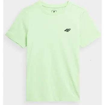 Dívčí tričko 4F 4FJAW23TTSHM0795 LIGHT GREEN Dětské tričko EU 122