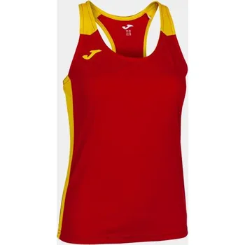 Dámské tričko Dámské/Dívčí sportovní tílko JOMA RECORD II TANK TOP RED YELLOW Velikost: XL, Barva: RED-YELLOW