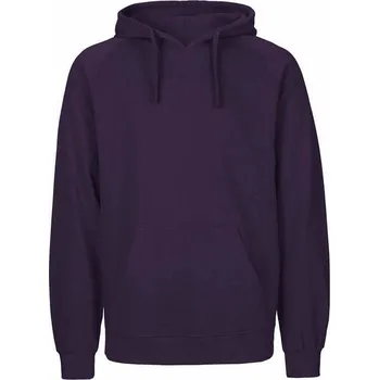 Pánská mikina Neutral Pánská klokánka z organické bavlny a dvojitou kapucí Barva: Fialová, Velikost: 3XL NE63101