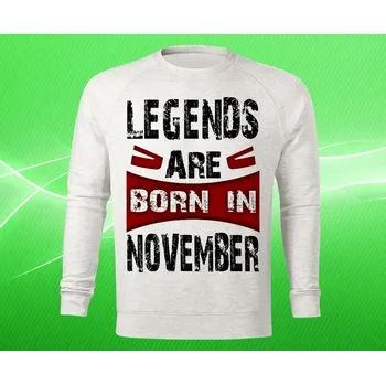 Dámská mikina mikina legendy se rodí v listopadu pánská S