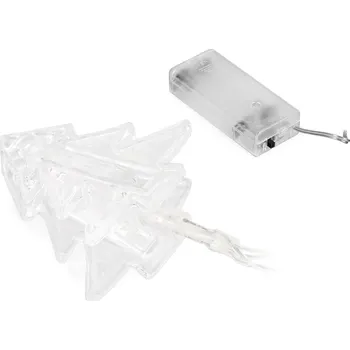 Vánoční dekorace Bestent Světýlka na baterky 10LED 1,8m teplá bílá Tree