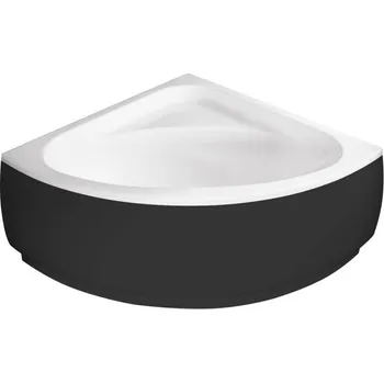 Panel k vaně Besco Krycí panel k symetrické vaně Luksja Black P 148x148, černý Barva: Černá mat, Rozměry (cm): 148x148