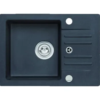 Granitový dřez ALVEUS dřez CORTINA 40 (granit) Barva (granital): Černá, Sifon: Sifon pop up
