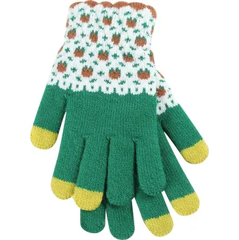 Rukavice DZ122 dámské dotykové zimní rukavice - zelené