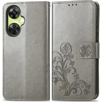 Pouzdro na tablet VSECHNONAMOBIL 58889 ART FLOWERS Peněženkový kryt OnePlus Nord CE 3 Lite 5G šedý