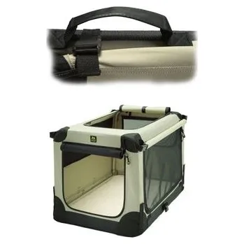 přepravka pro zvíře Přepravka MAELSON pro psy nylon Béžová M/72x51x51cm