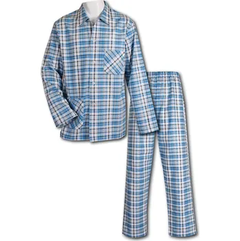 Pánské pyžamo LUIZ Pánské pyžamo na knoflíky -Flanelové- Jirka 126 Velikost: 60