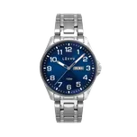Ocelové pánské hodinky LAVVU BERGEN Blue se svítícími čísly LWM0141 ( )