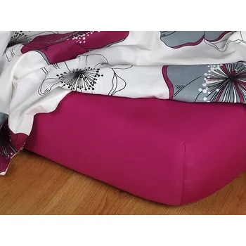 Povlečení Dadka Dadka prostěradlo jersey barva ostružinová 90/200