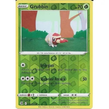 Společenská hra Pokémon karta Grubbin 018/264 Reverse Holo - Fusion Strike