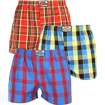 Trenýrky 3PACK pánské trenky Styx klasická guma vícebarevné (3A11456) XL Možnost vrácení zboží ZDARMA do 120 dnů!